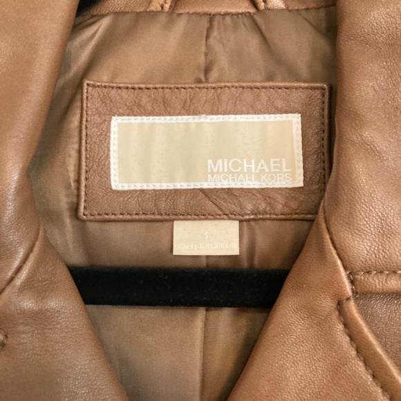 Michael Kors Leather Jacket Size S - Picture 4 of 6